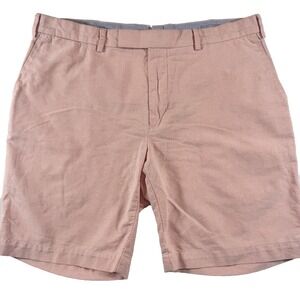 Polo Ralph Lauren Chino Shorts Mens 38 Peach Orange Flat Front 9" Preppy Classic
